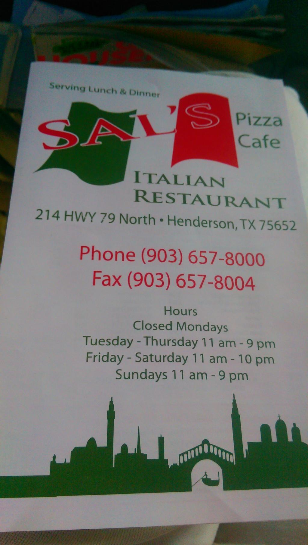Sal`s Pizza Cafe